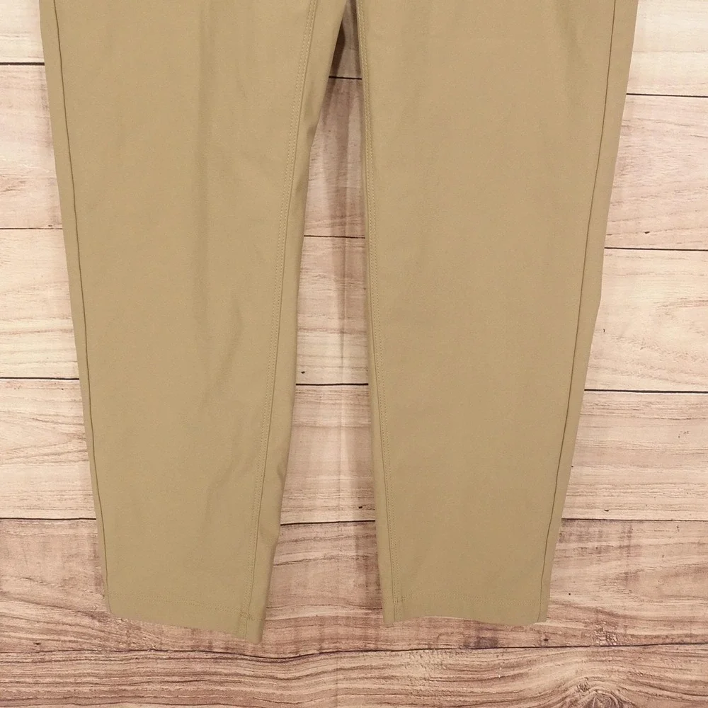 Fabletics Pants Mens 33x34 Beige Slim Khaki Microfiber Travel Casual Chino